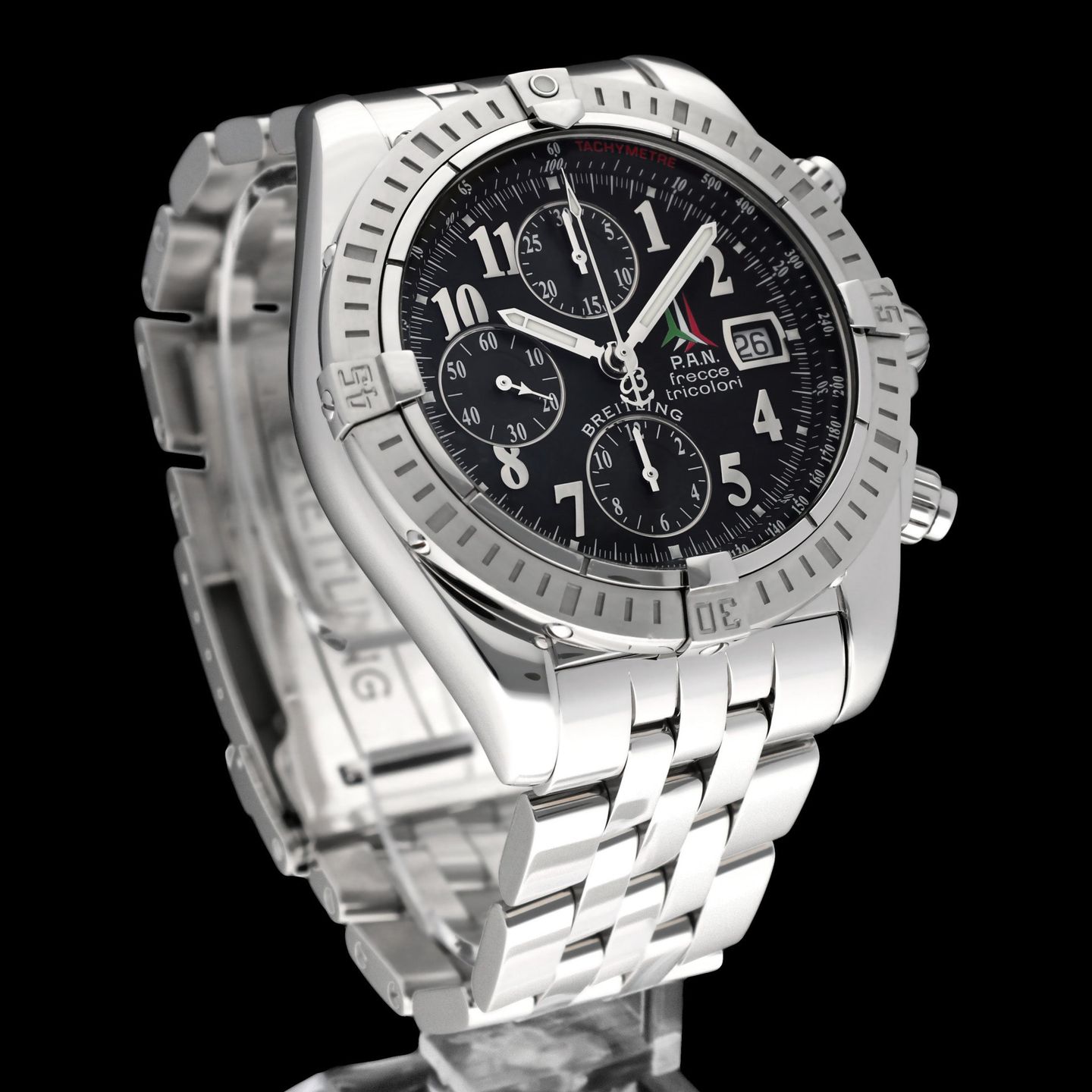 Breitling Chronomat Evolution A13356 (2005) - Zwart wijzerplaat 44mm Staal (4/8)