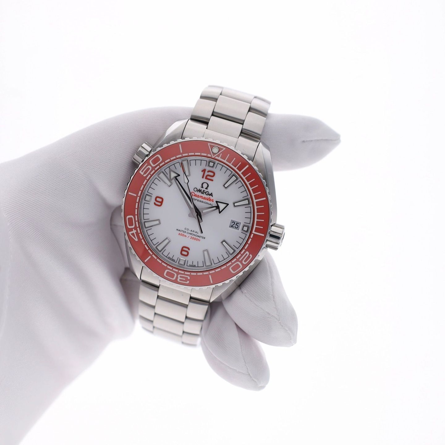 Omega Seamaster Planet Ocean 215.30.44.21.04.001 (Unknown (random serial)) - White dial 44 mm Steel case (7/8)
