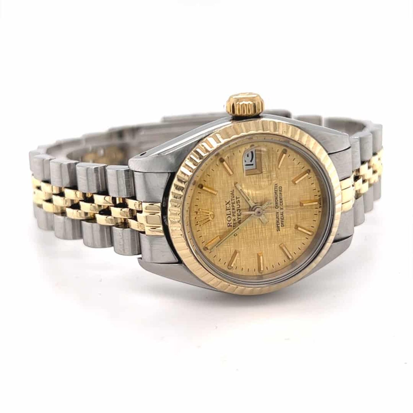 Rolex Lady-Datejust 6917 (1980) - Champagne wijzerplaat 26mm Goud/Staal (2/8)