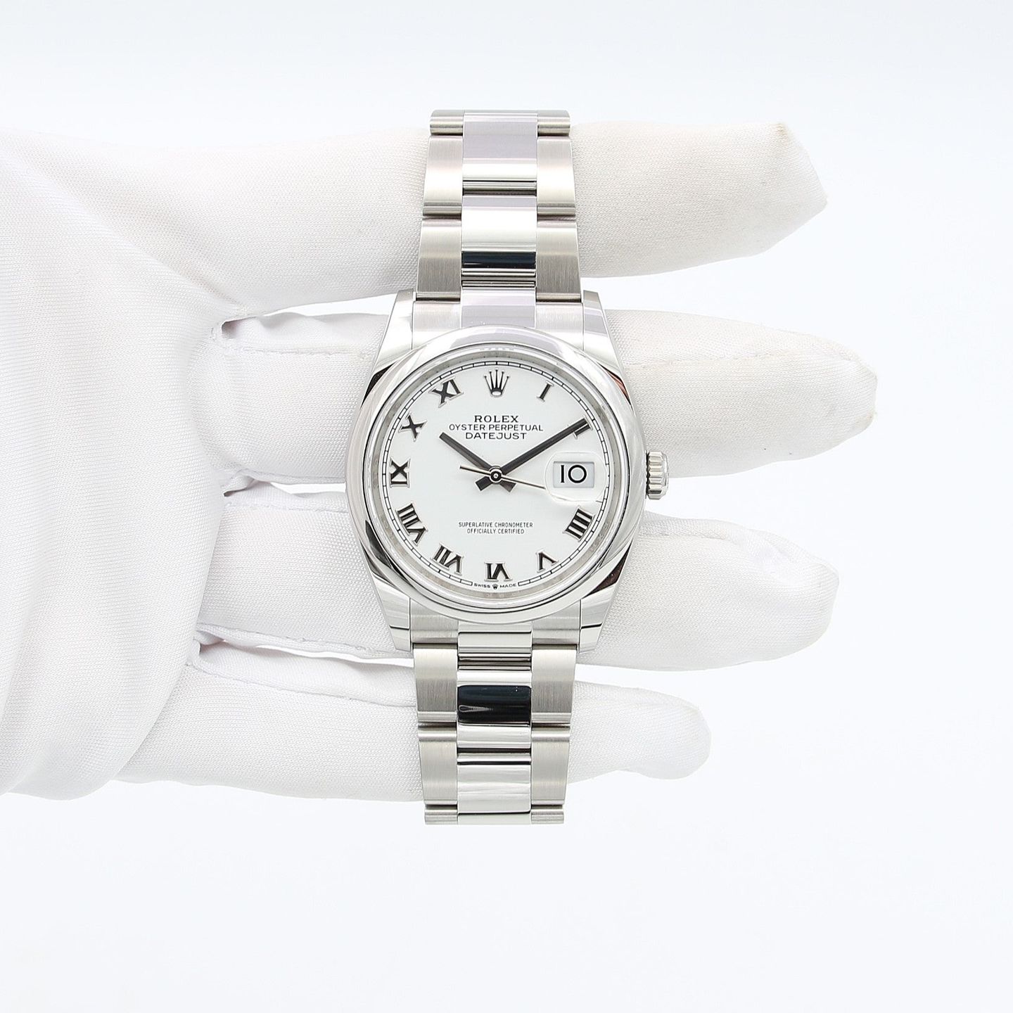 Rolex Datejust 36 126200 (Onbekend (willekeurig serienummer)) - Wit wijzerplaat 36mm Staal (5/8)