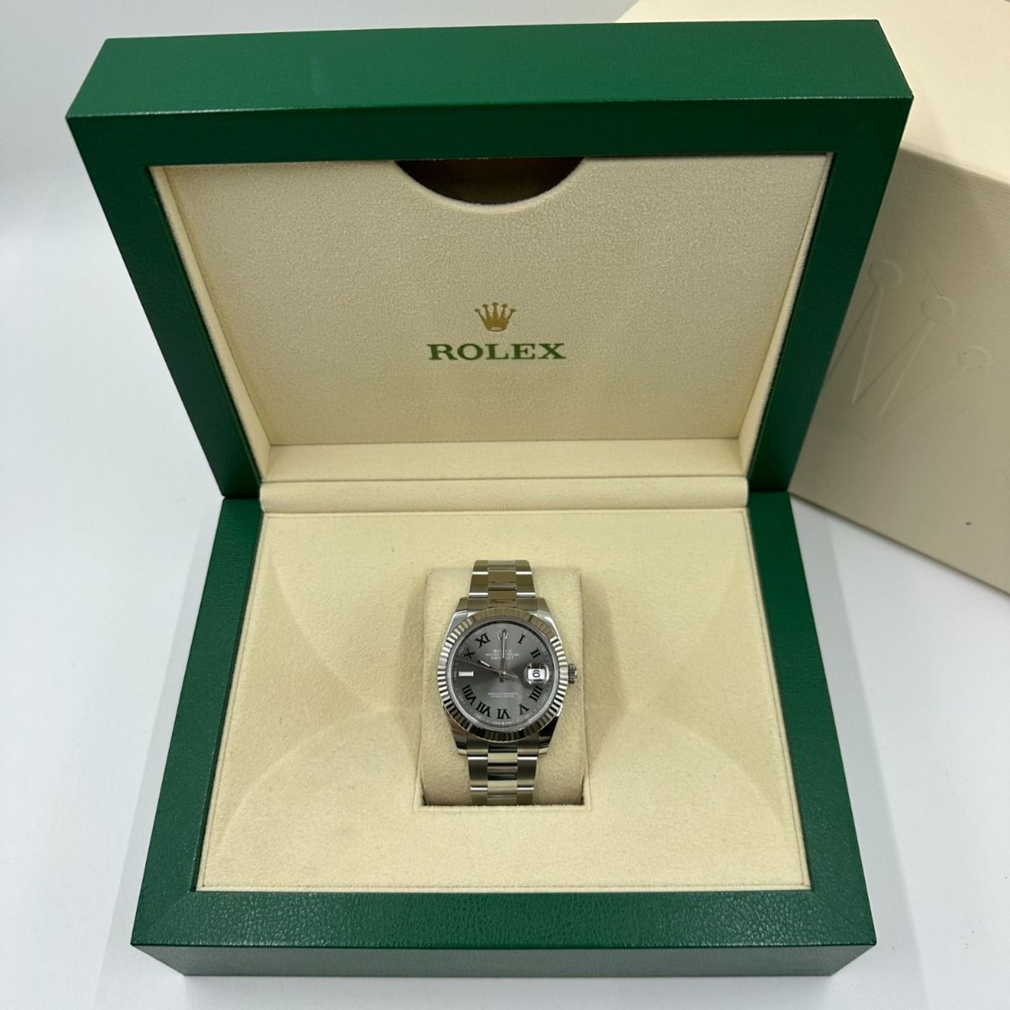 Rolex Datejust 41 126334 (Onbekend (willekeurig serienummer)) - Grijs wijzerplaat 41mm Staal (6/8)