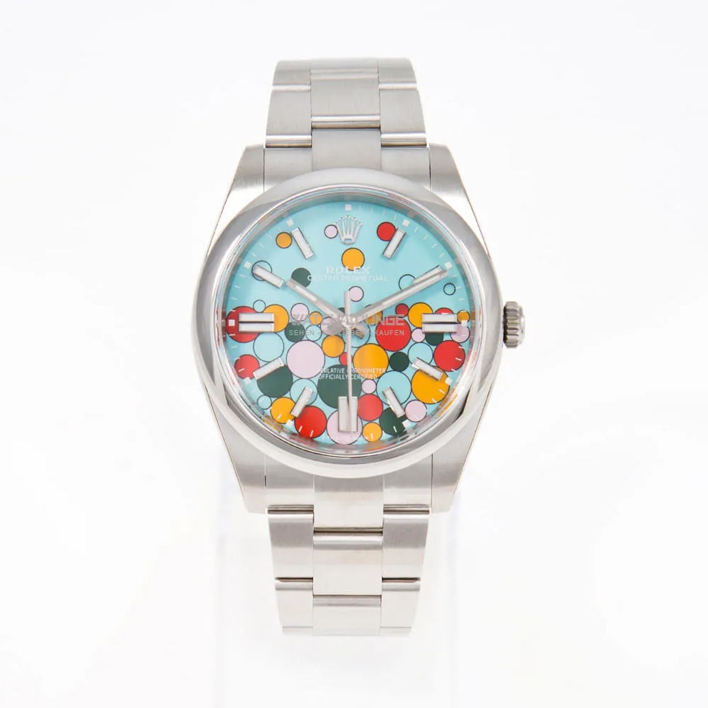 Rolex Oyster Perpetual 41 124300 (2025) - Turquoise dial 41 mm Steel case (3/8)