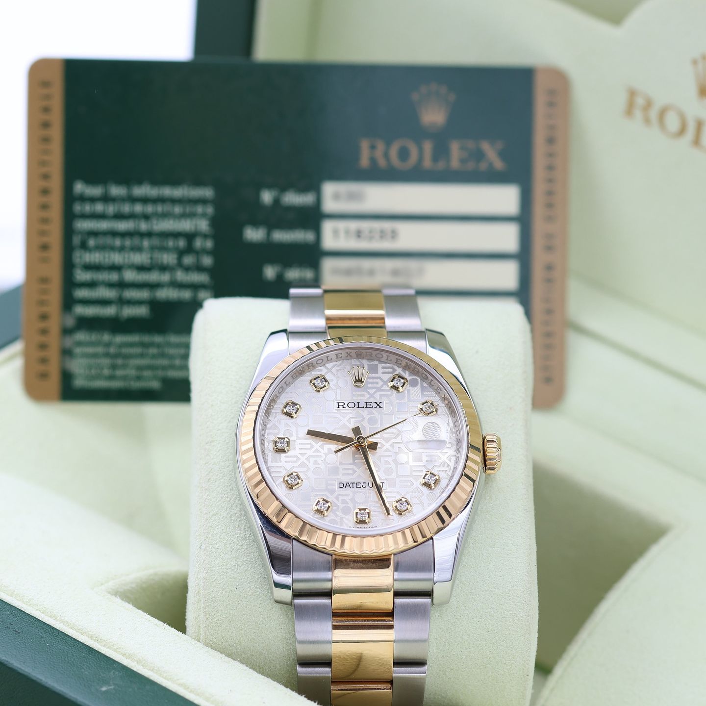 Rolex Datejust 36 116233 (Unknown (random serial)) - Silver dial 36 mm Gold/Steel case (1/8)