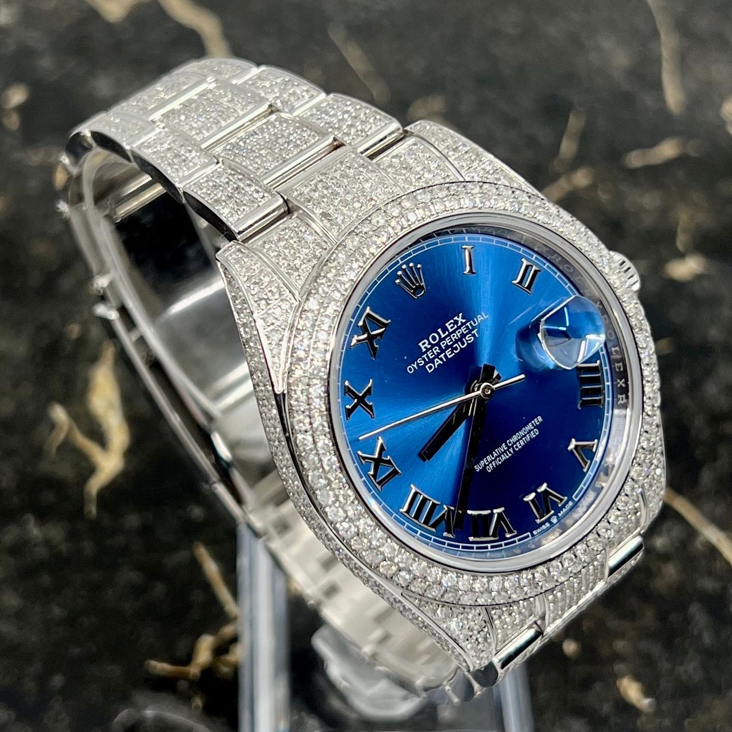 Rolex Datejust 41 126300 (2021) - Blauw wijzerplaat 41mm Staal (7/8)