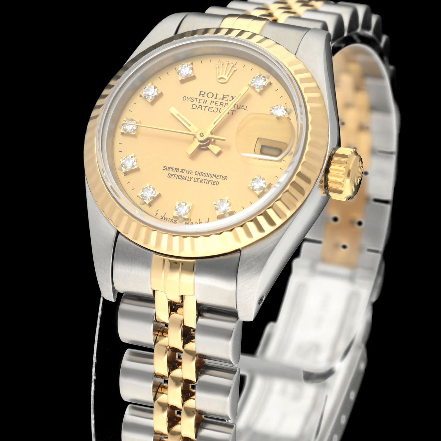 Rolex Lady-Datejust 69173G (1993) - 26 mm Gold/Steel case (7/8)