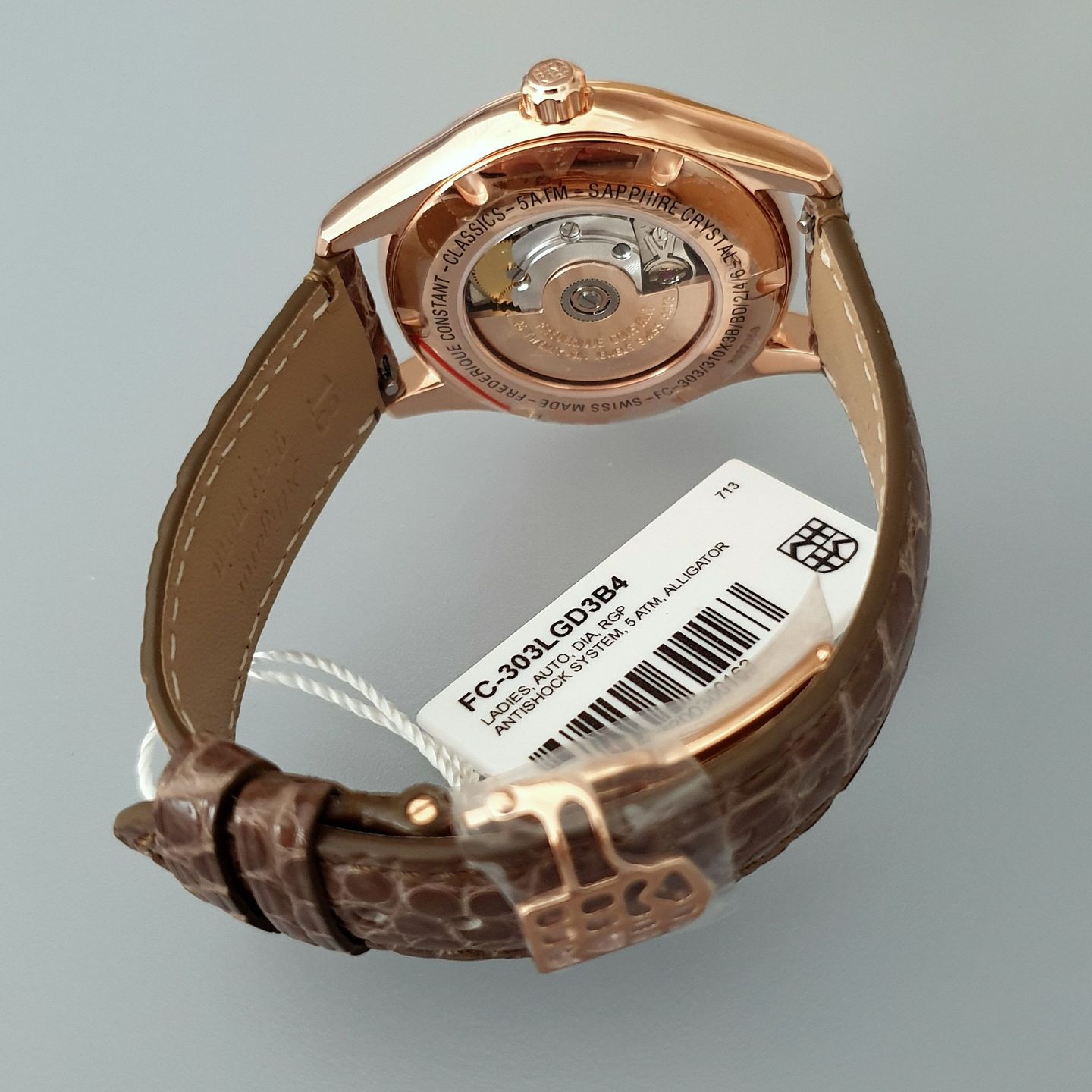 Frederique Constant Ladies Automatic FC-303LGD3B4 (2025) - Zilver wijzerplaat 36mm Staal (7/8)