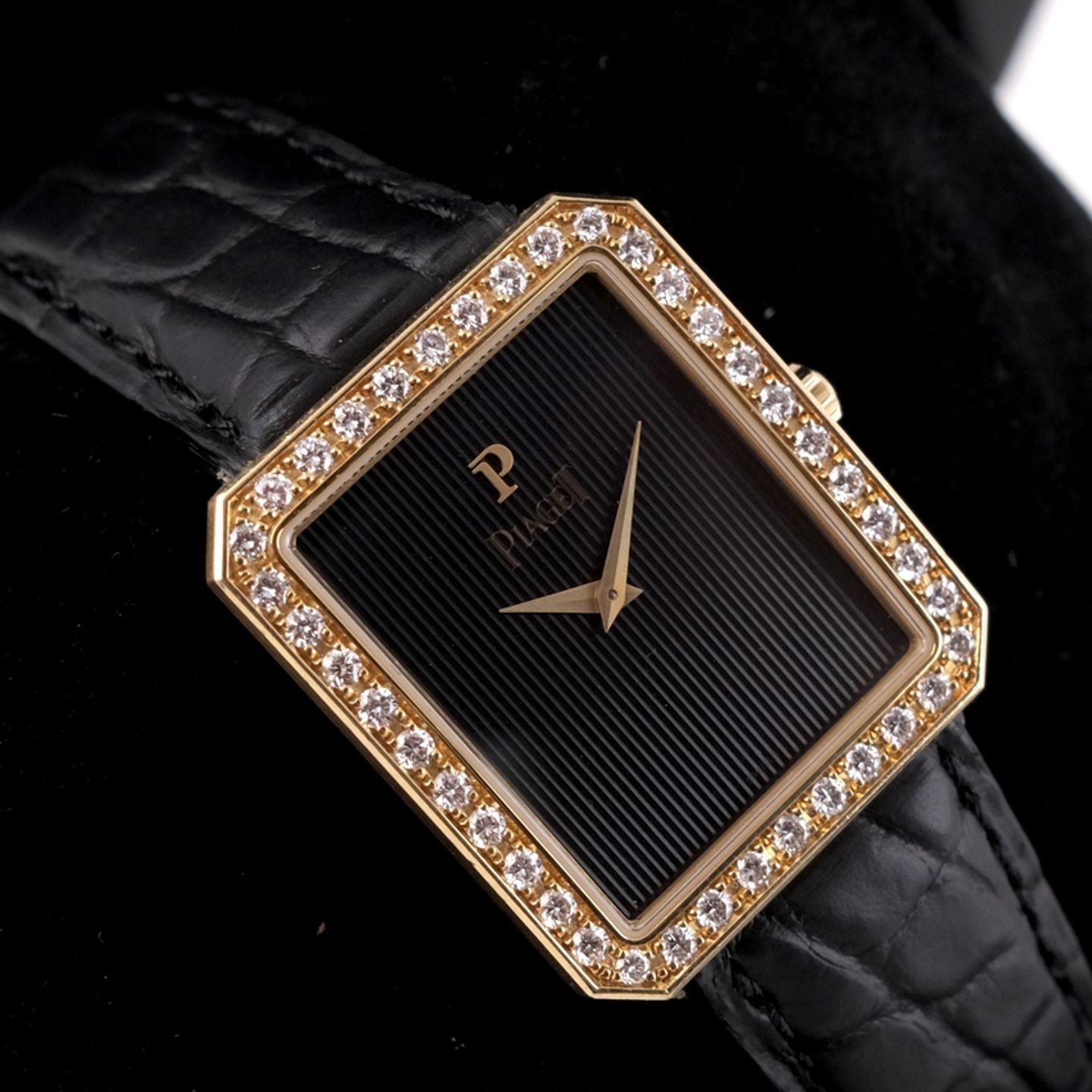 Piaget Protocole 90155 (Onbekend (willekeurig serienummer)) - Zwart wijzerplaat 26mm Geelgoud (1/8)