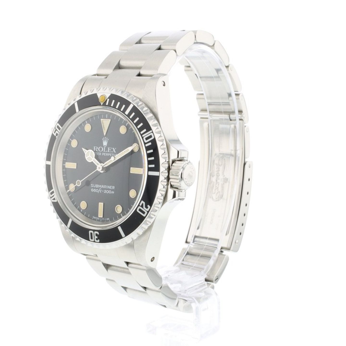 Rolex Submariner No Date 5513 (Unknown (random serial)) - Black dial 40 mm Steel case (2/6)