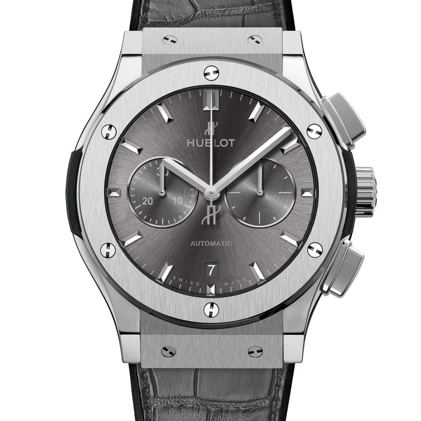 Hublot Classic Fusion Chronograph 541.NX.7070.LR (2024) - Grijs wijzerplaat 42mm Titanium (1/3)