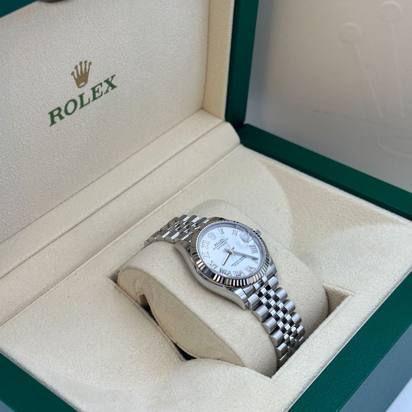 Rolex Datejust 31 278274 (2024) - Wit wijzerplaat 31mm Staal (3/8)