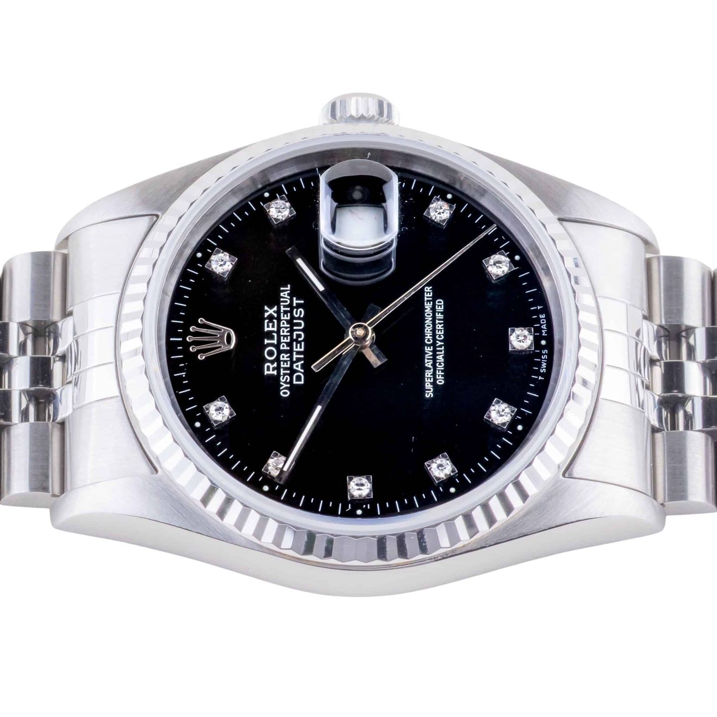 Rolex Datejust 36 16234 (1995) - Black dial 36 mm Steel case (5/8)