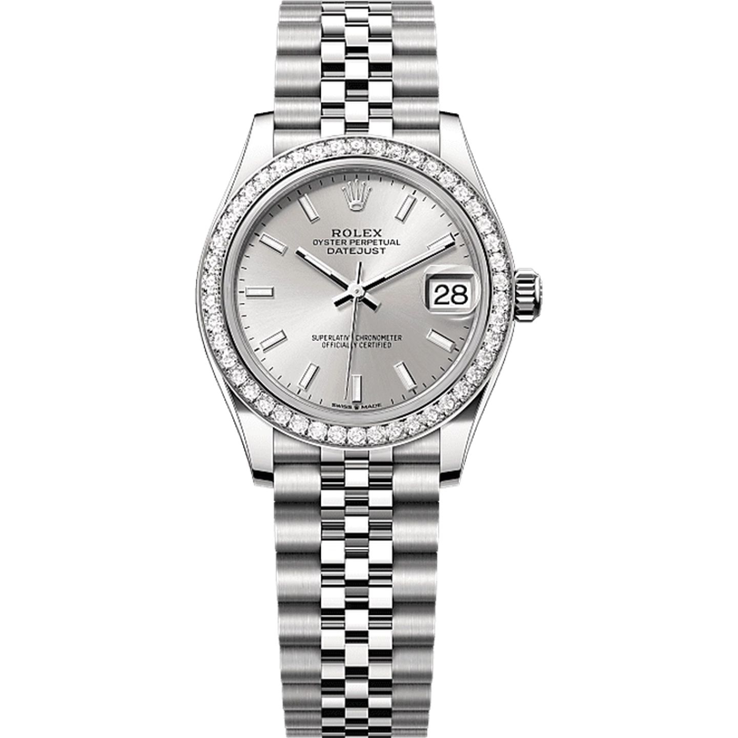Rolex Datejust 31 278384RBR (2025) - Zilver wijzerplaat 31mm Staal (1/1)