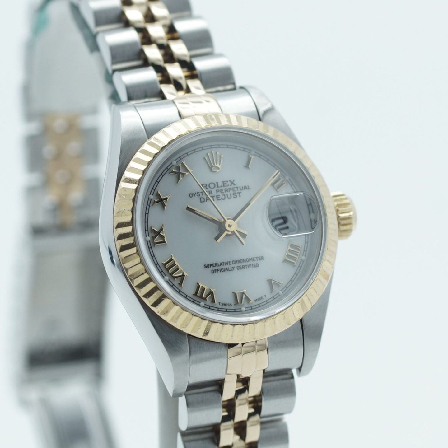 Rolex Lady-Datejust 69173 (1994) - Wit wijzerplaat 26mm Goud/Staal (4/8)