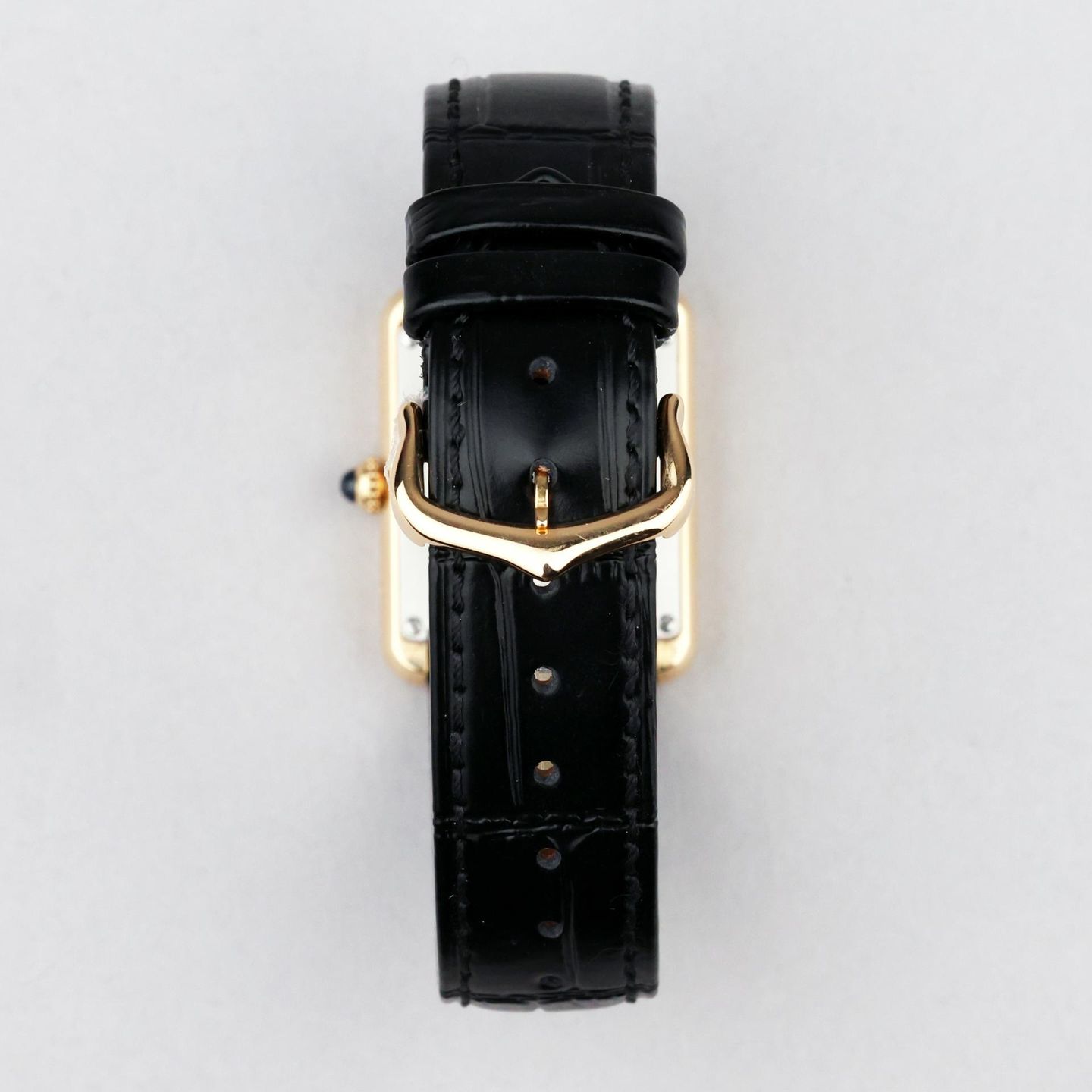 Cartier Tank Solo W1018755 (2018) - Wit wijzerplaat 31mm Geelgoud (7/8)