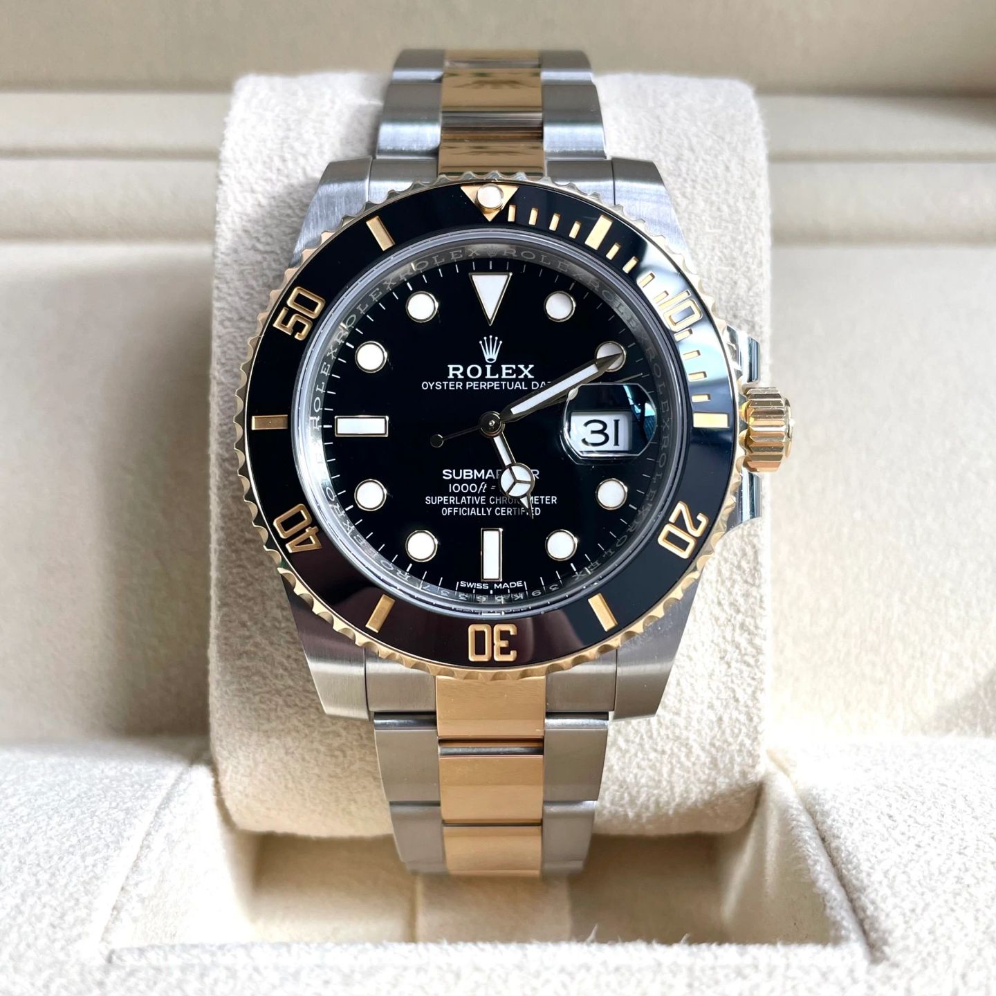 Rolex Submariner Date 116613LN (2020) - Zwart wijzerplaat 40mm Goud/Staal (1/7)