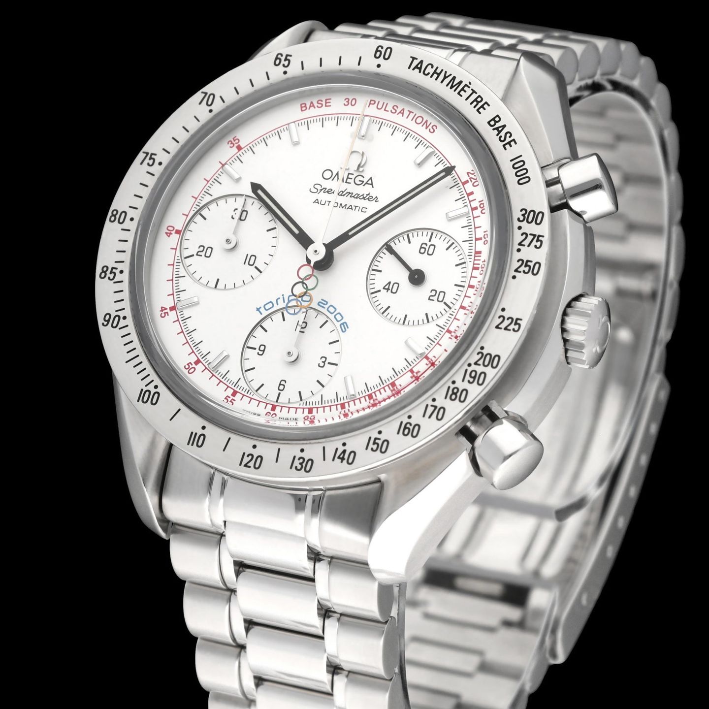 Omega Speedmaster 3538.30 (2007) - White dial 39 mm Steel case (7/8)