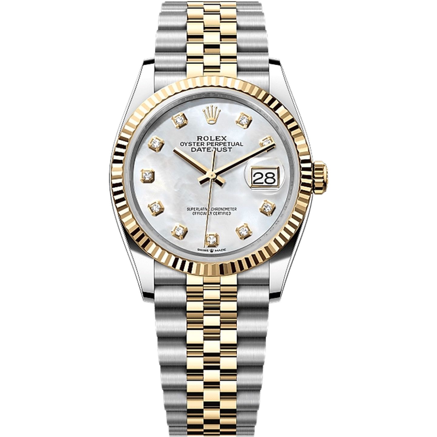 Rolex Datejust 36 126233 (2025) - Parelmoer wijzerplaat 36mm Staal (1/1)