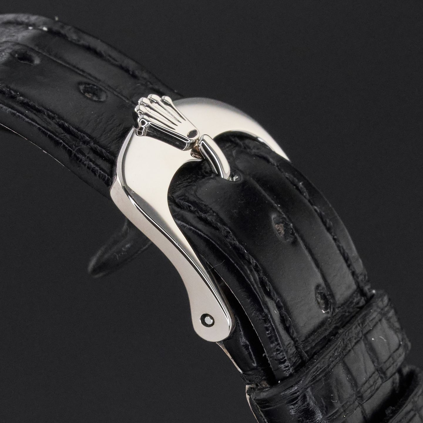 Rolex Cellini Time 50609RBR (2018) - Black dial 39 mm White Gold case (8/8)