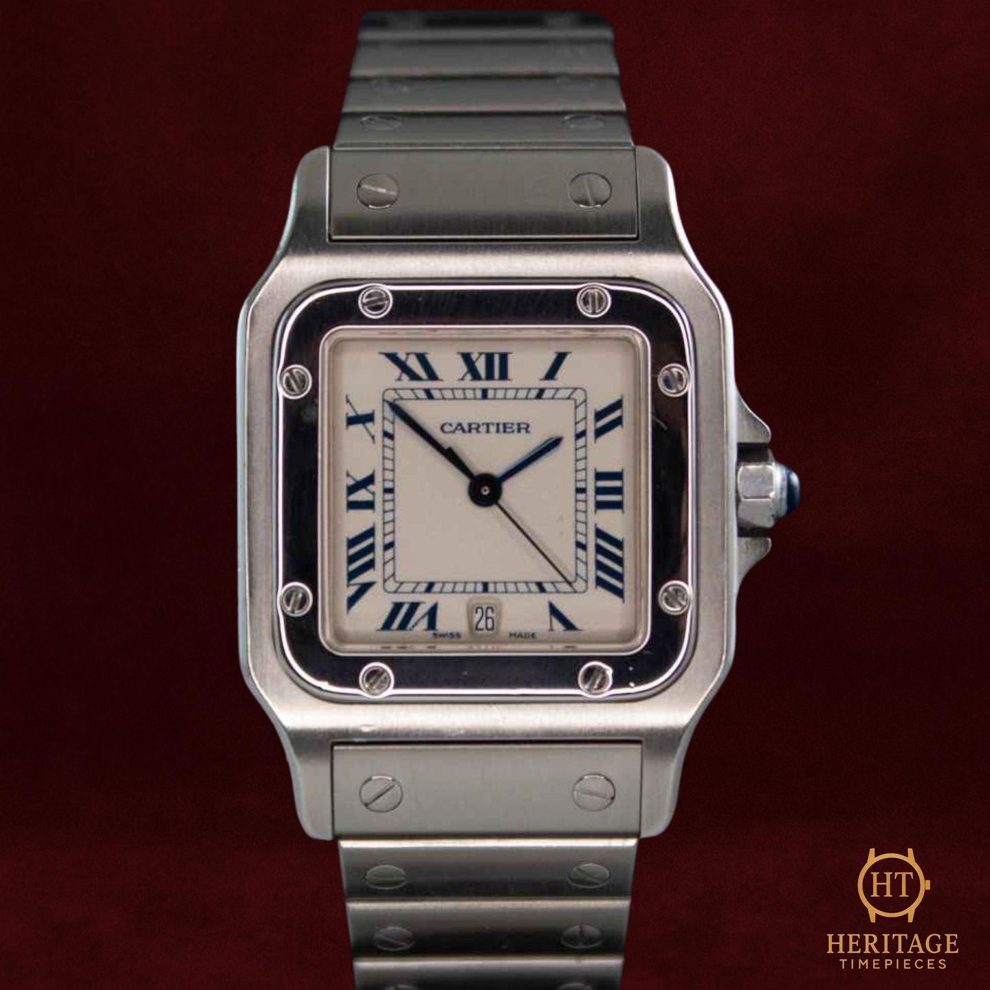 Cartier Santos Galbée 1564 (Unknown (random serial)) - 29 mm Steel case (2/8)