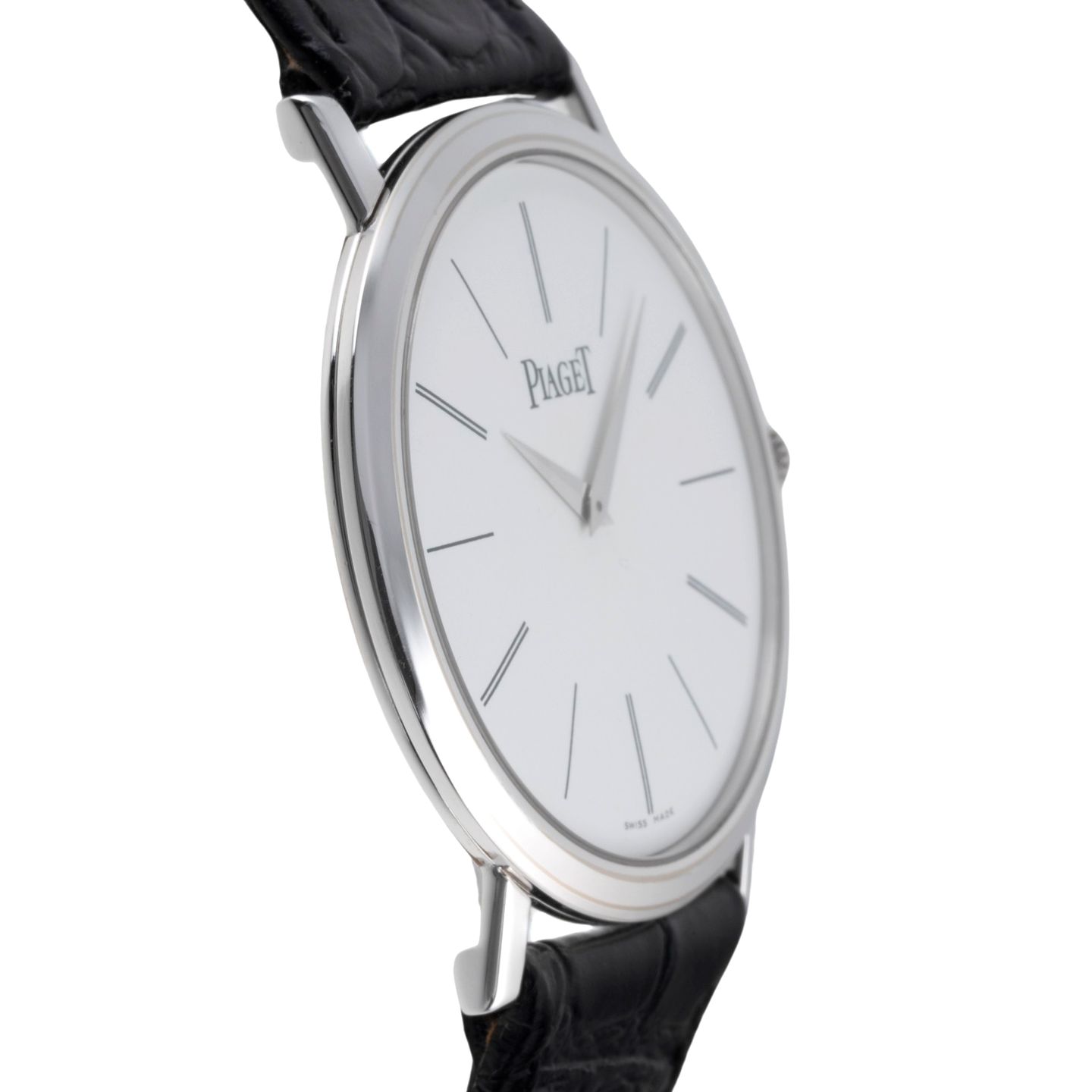 Piaget Altiplano P10174 (2000) - Zilver wijzerplaat 38mm Witgoud (7/8)