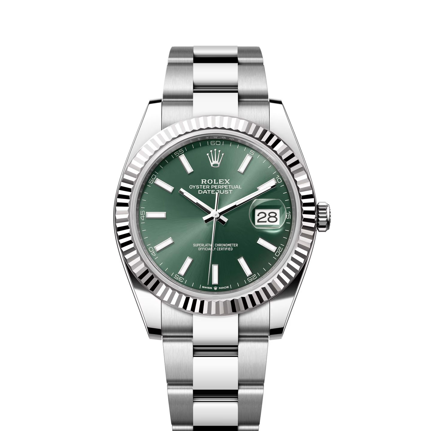 Rolex Datejust 41 126334 (2024) - Groen wijzerplaat 41mm Staal (1/1)