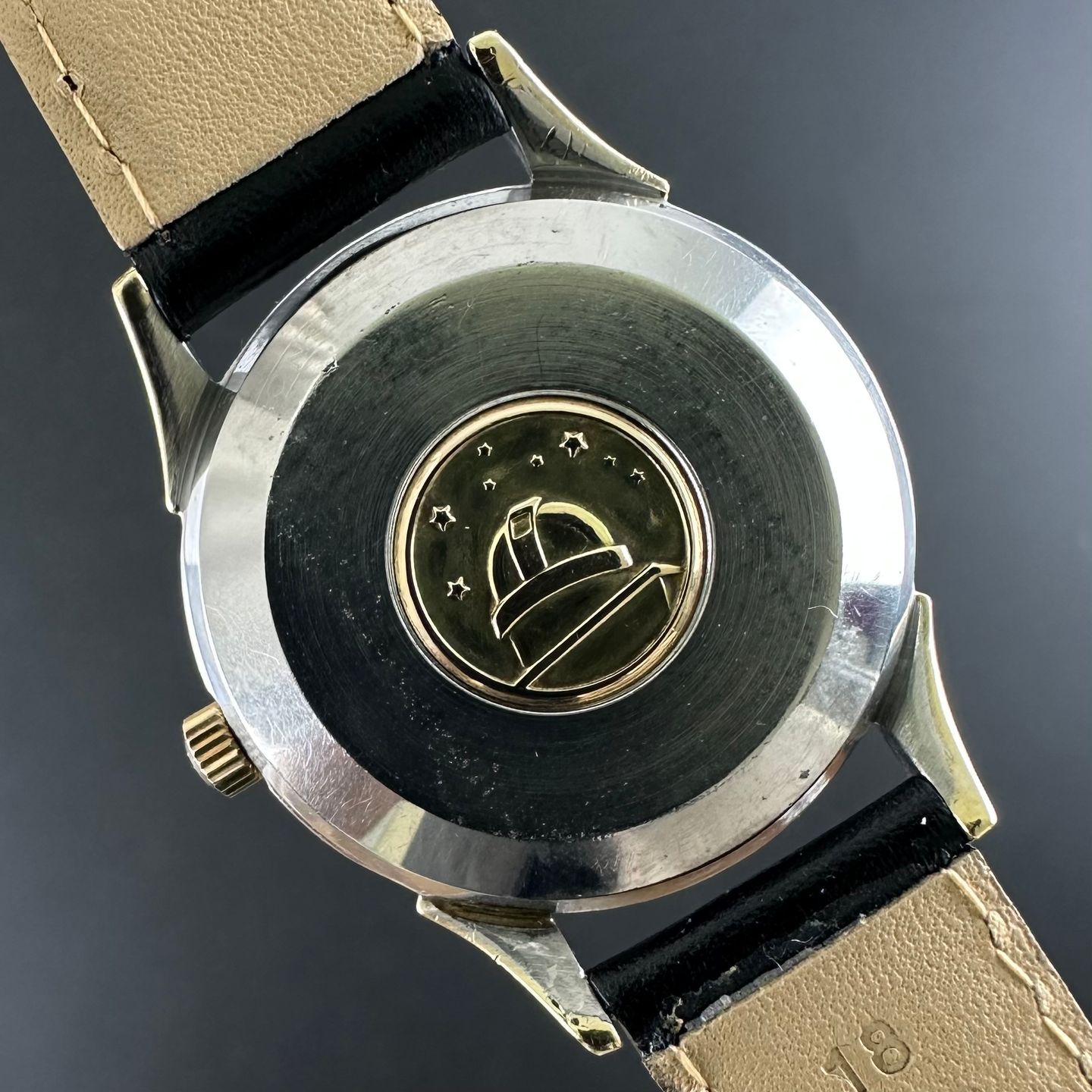 Omega Constellation 2782 (1954) - Champagne wijzerplaat 35mm Goud/Staal (3/8)