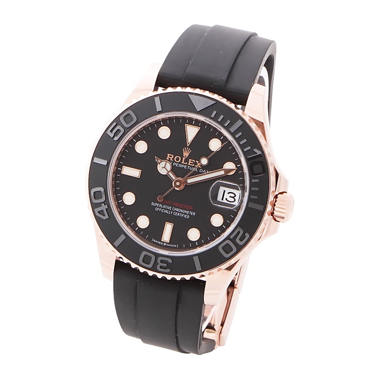 Rolex Yacht-Master 37 268655 (2023) - Black dial 37 mm Rose Gold case (2/4)