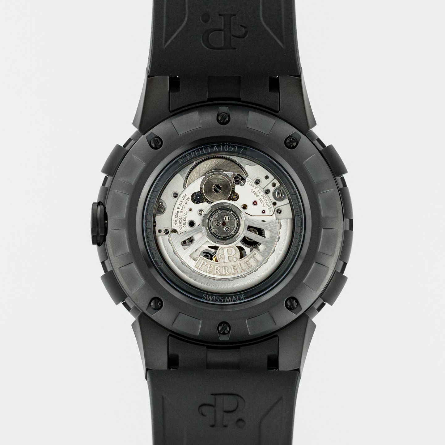 Perrelet Turbine XL A1051/1 (Unknown (random serial)) - Black dial 48 mm Steel case (5/8)