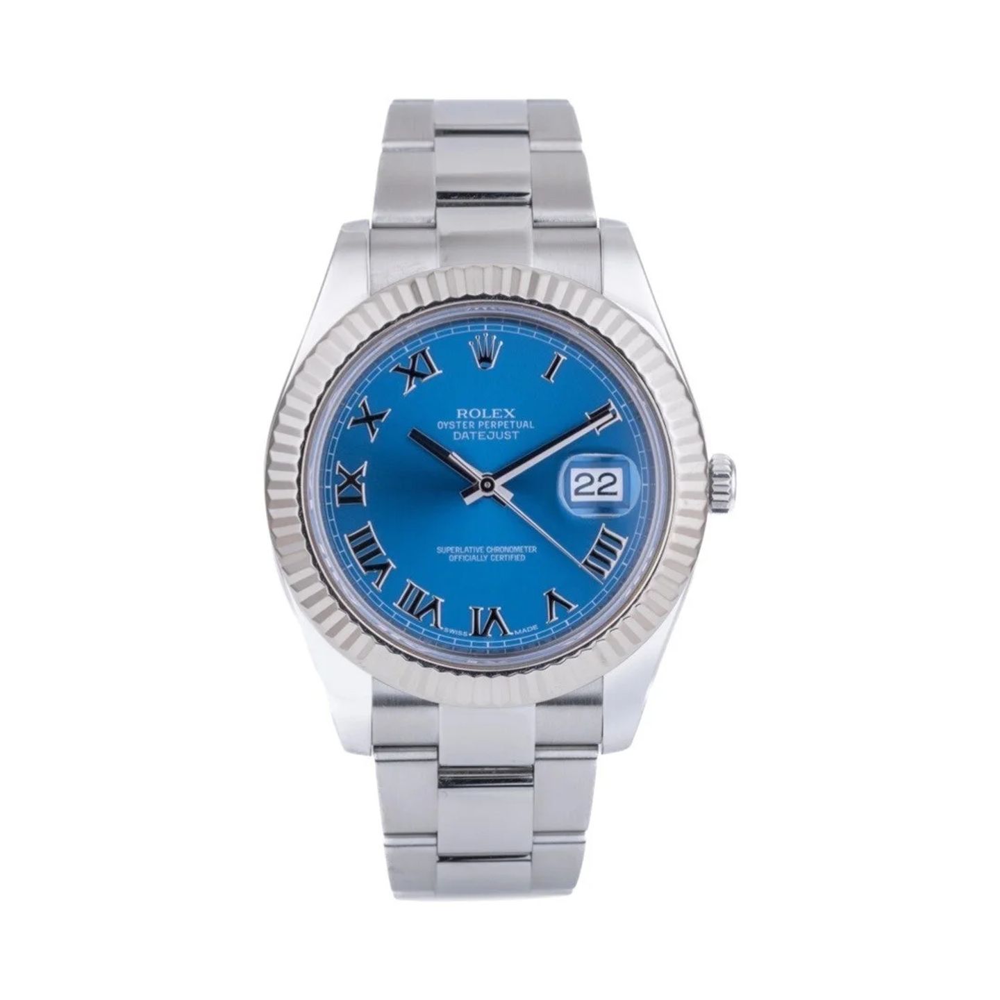 Rolex Datejust II 116334 (2015) - Blue dial 41 mm Steel case (1/2)