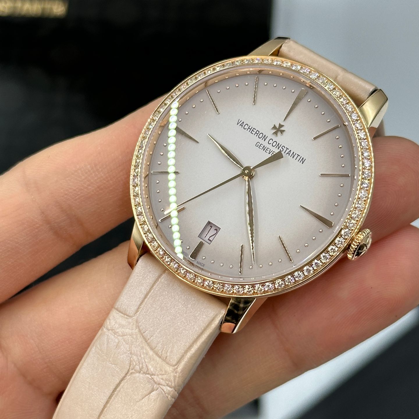 Vacheron Constantin Patrimony 4115U/000R-B907 (2023) - Bruin wijzerplaat Onbekend Roségoud (7/8)