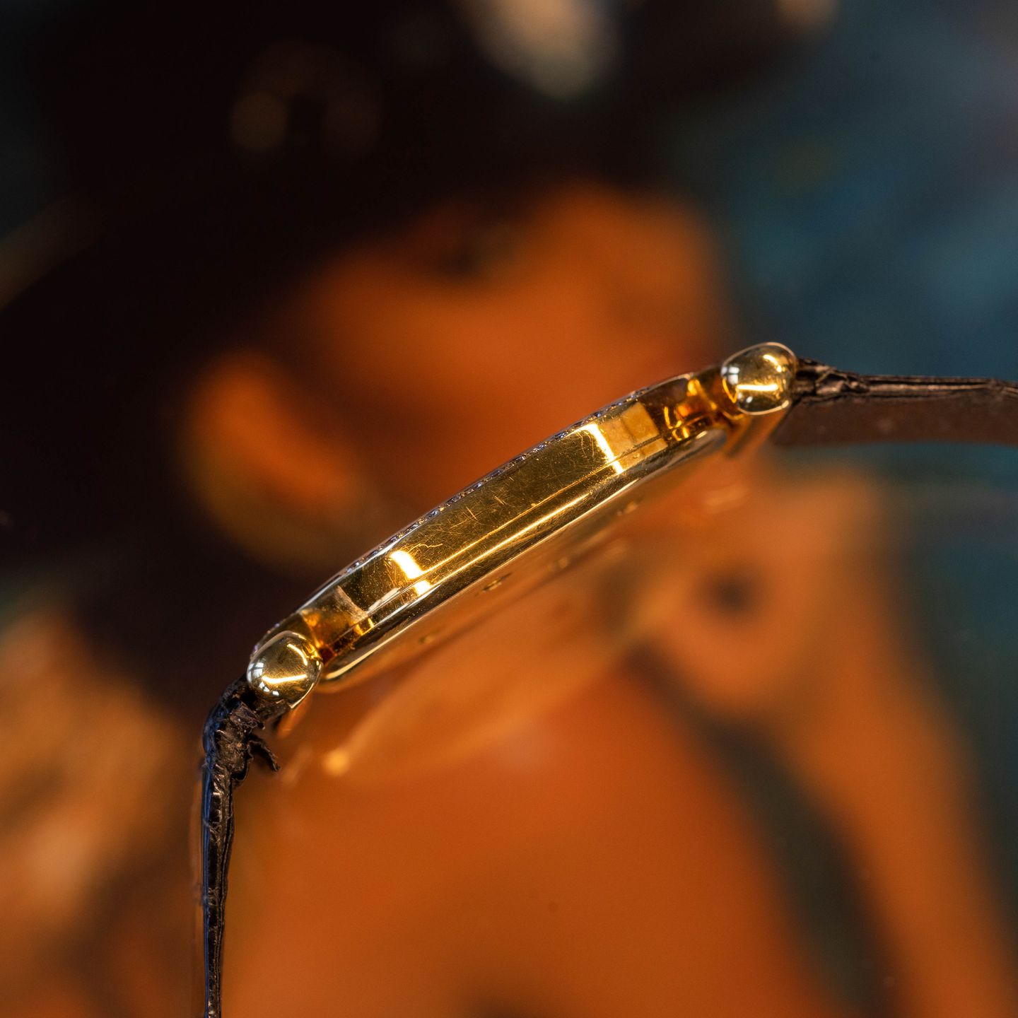 Anonymous Vintage G362 (1980) - Zwart wijzerplaat 30mm Geelgoud (6/7)