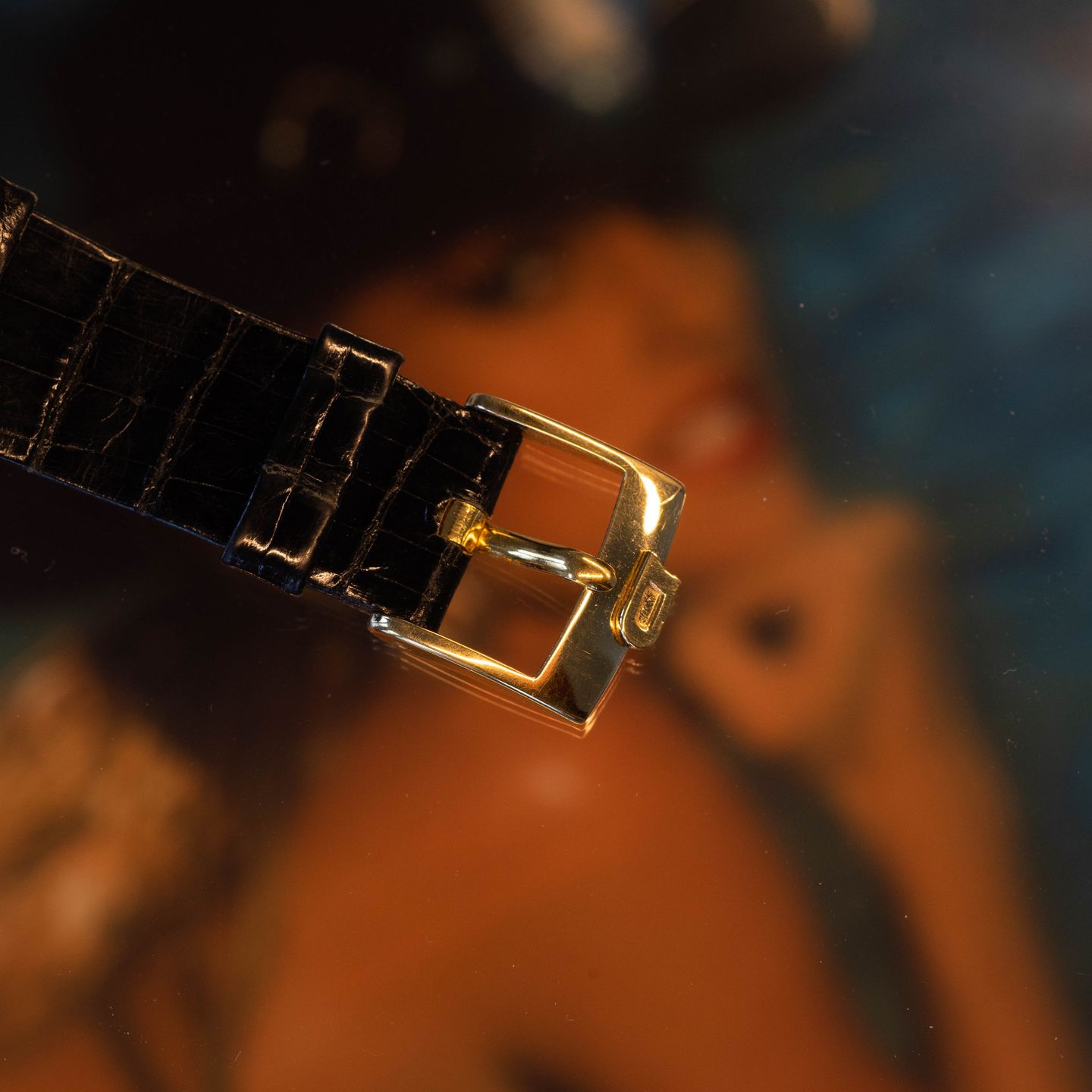 Anonymous Vintage G362 (1980) - Zwart wijzerplaat 30mm Geelgoud (5/7)