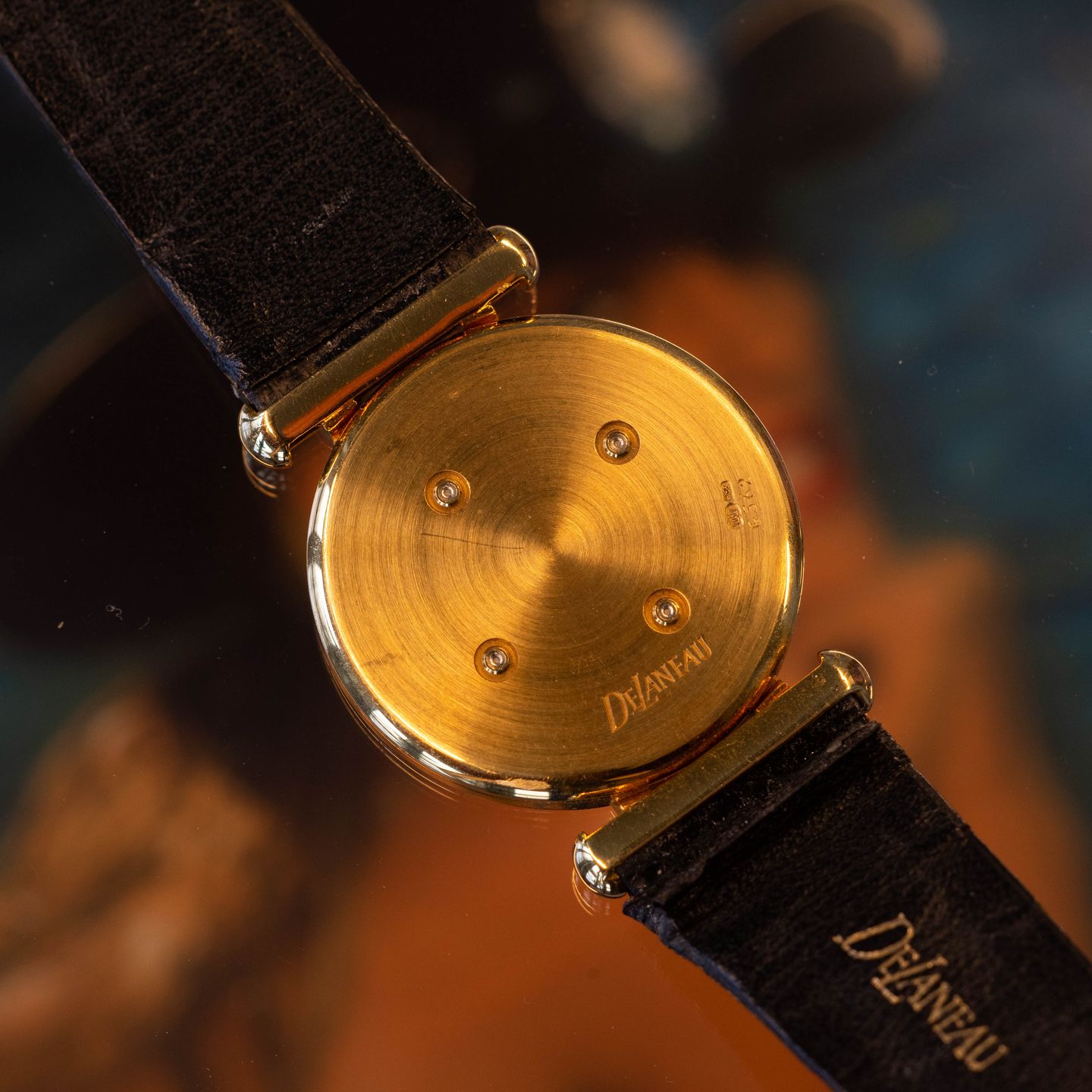 Anonymous Vintage G362 (1980) - Zwart wijzerplaat 30mm Geelgoud (4/7)