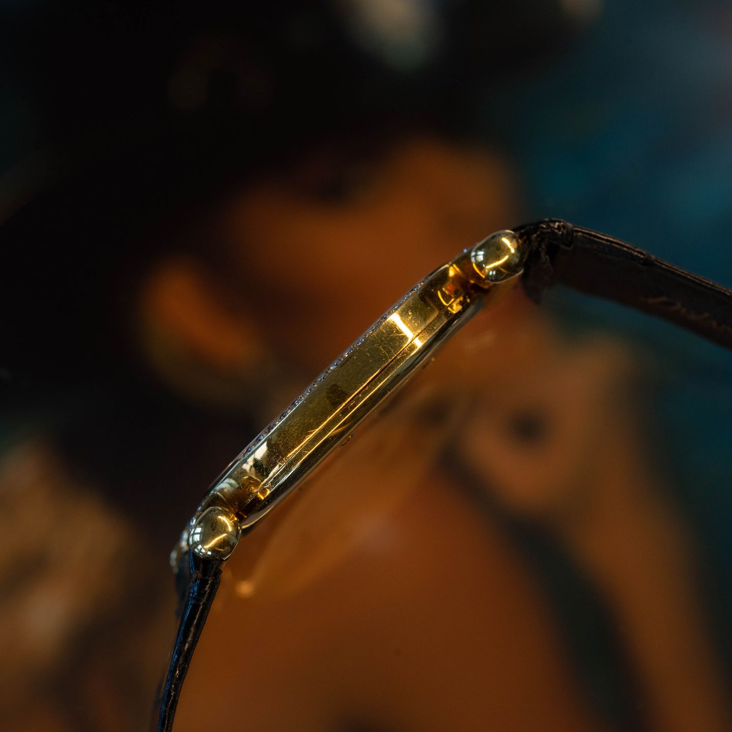 Anonymous Vintage G362 (1980) - Zwart wijzerplaat 30mm Geelgoud (7/7)