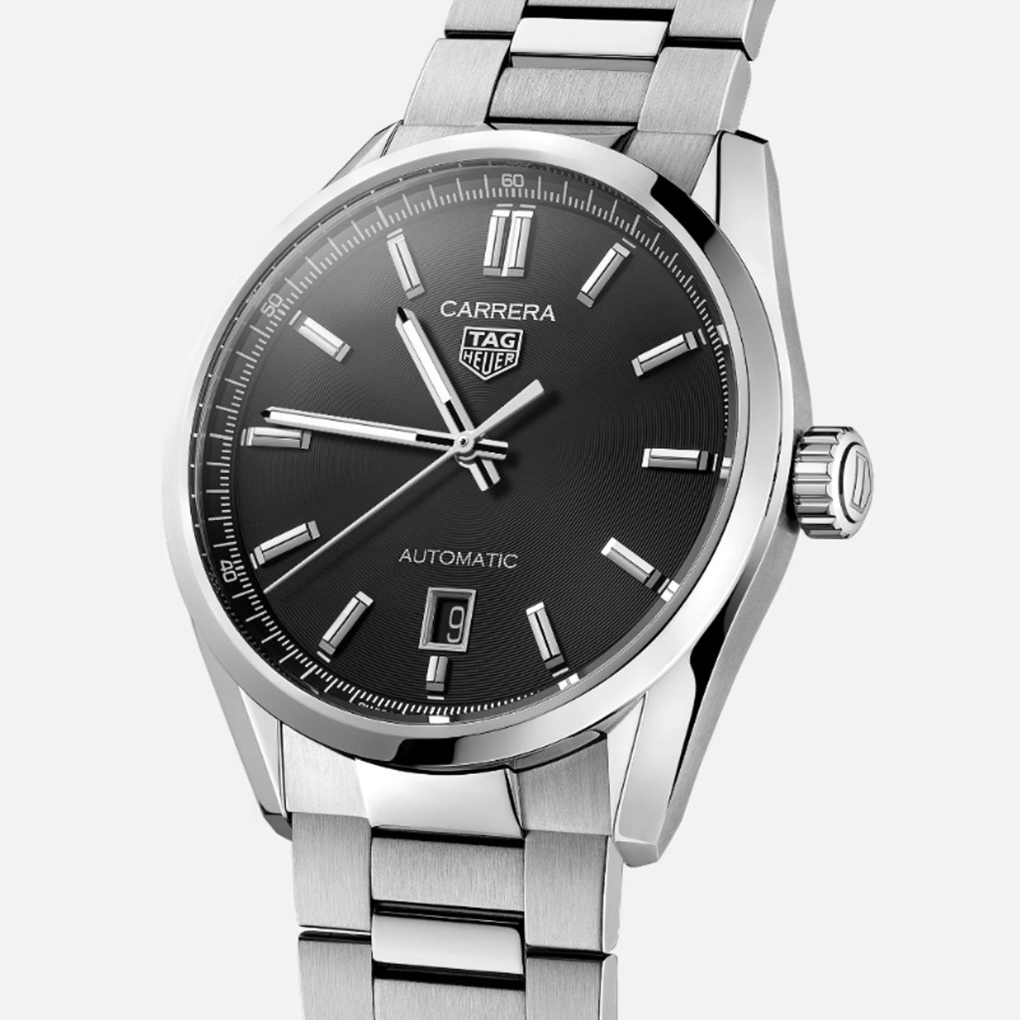 TAG Heuer Carrera Calibre 5 WBN2110.BA0639 (2024) - Zwart wijzerplaat 39mm Staal (1/1)