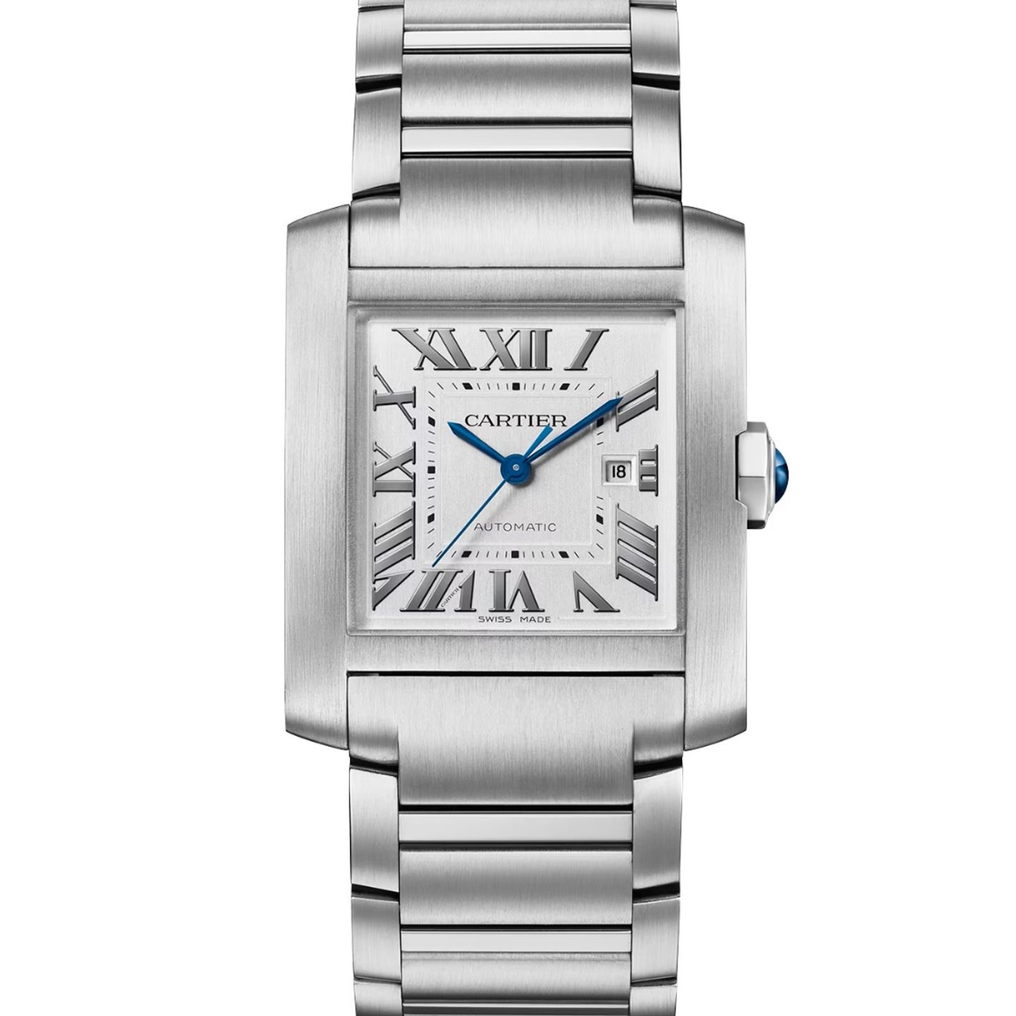 Cartier Tank Française WSTA0067 (2023) - Zilver wijzerplaat 31mm Staal (1/1)