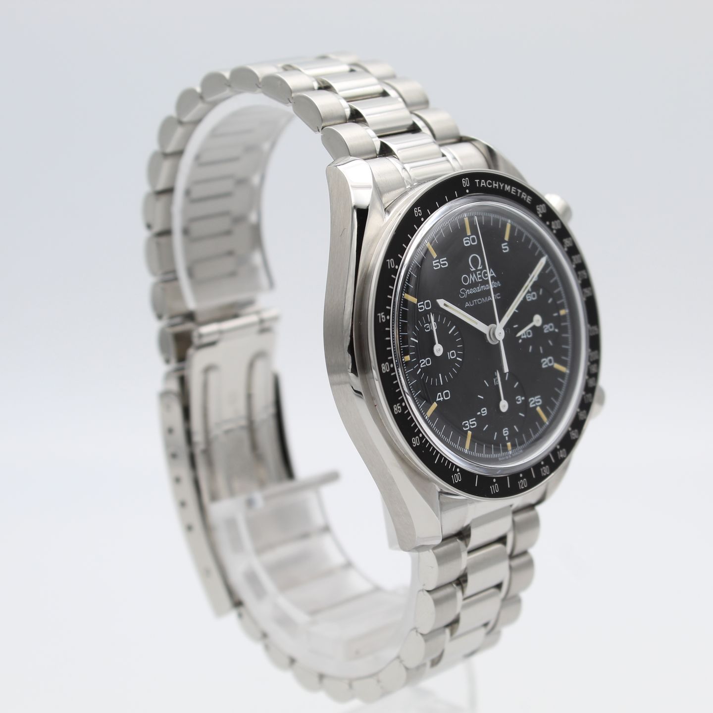 Omega Speedmaster Reduced 3510.50.00 (1996) - Zwart wijzerplaat 39mm Staal (3/8)