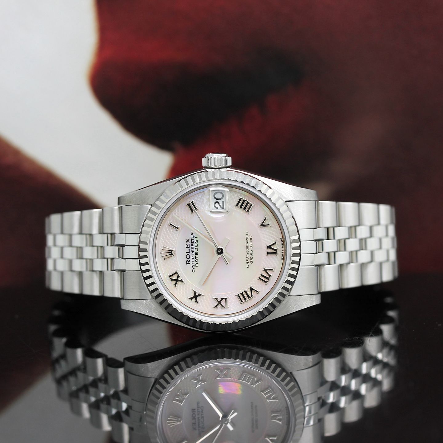 Rolex Datejust 31 78274 (2002) - Pearl dial 31 mm Steel case (2/8)