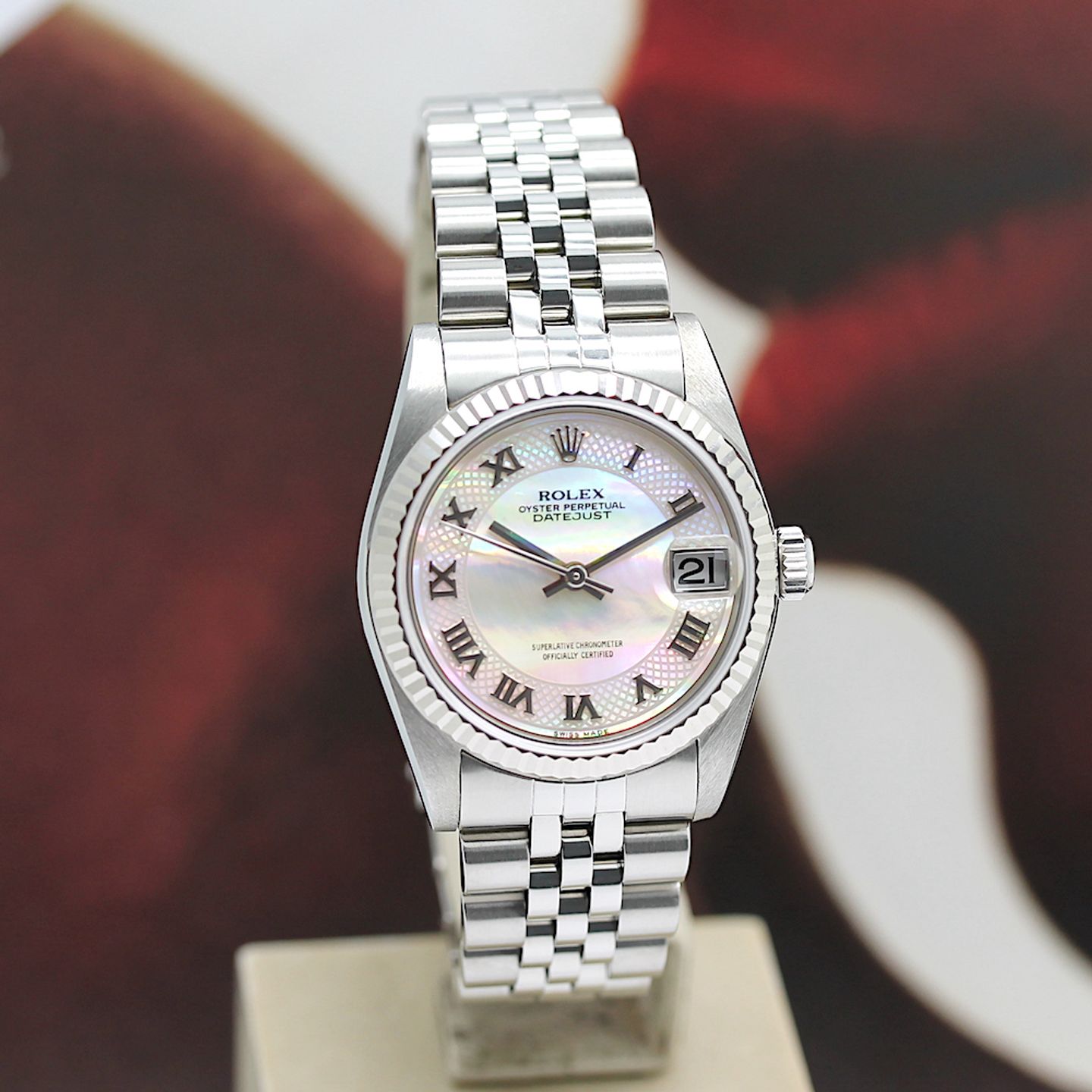 Rolex Datejust 31 78274 (2002) - Pearl dial 31 mm Steel case (6/8)