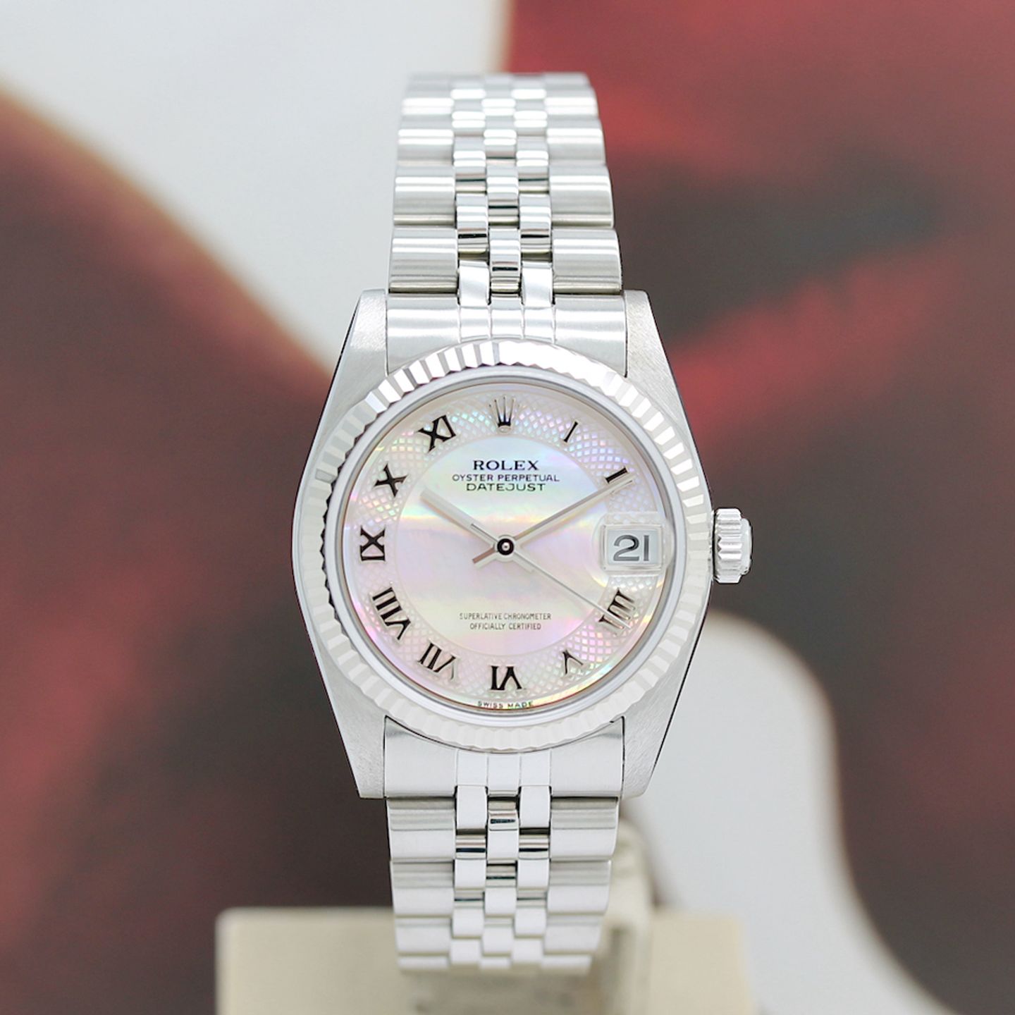 Rolex Datejust 31 78274 (2002) - Pearl dial 31 mm Steel case (3/8)