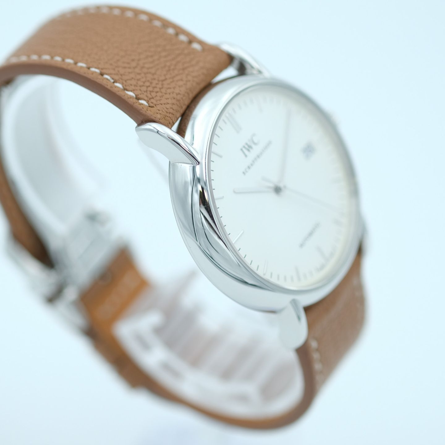 IWC Portofino Automatic IW353303 (2005) - White dial 38 mm Steel case (5/8)