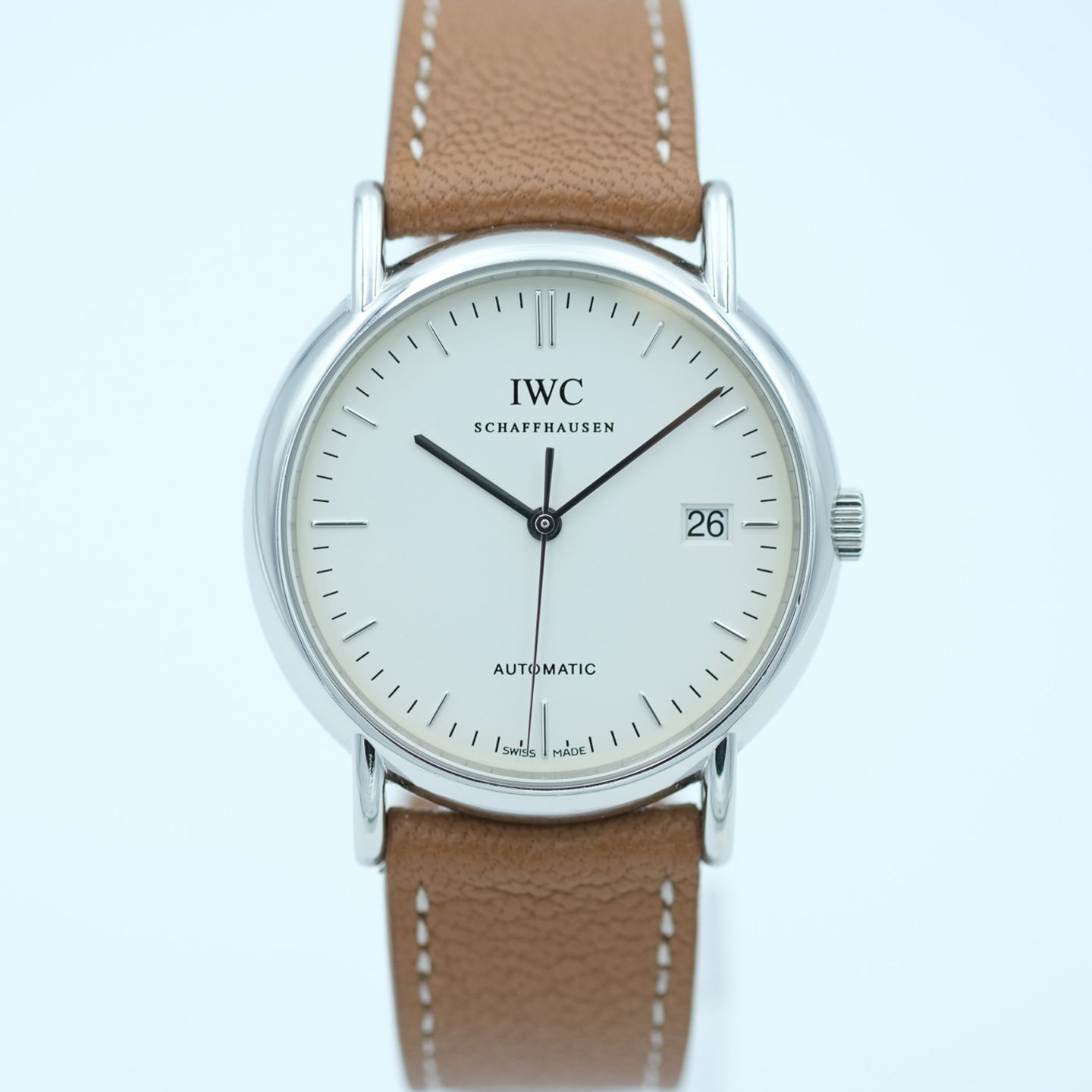 IWC Portofino Automatic IW353303 (2005) - White dial 38 mm Steel case (4/8)