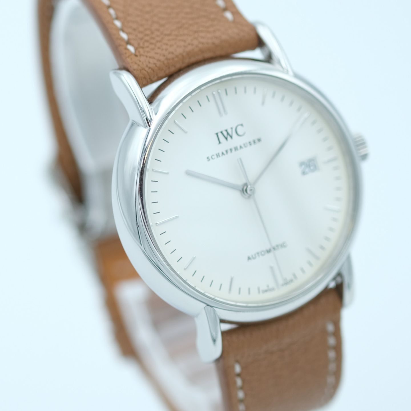 IWC Portofino Automatic IW353303 (2005) - White dial 38 mm Steel case (6/8)