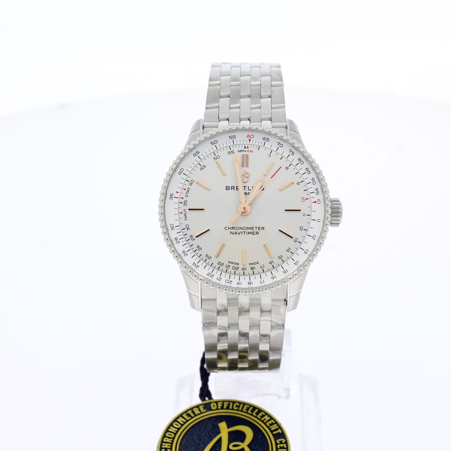 Breitling Navitimer A17327211G1A1 (2024) - White dial 36 mm Steel case (1/4)