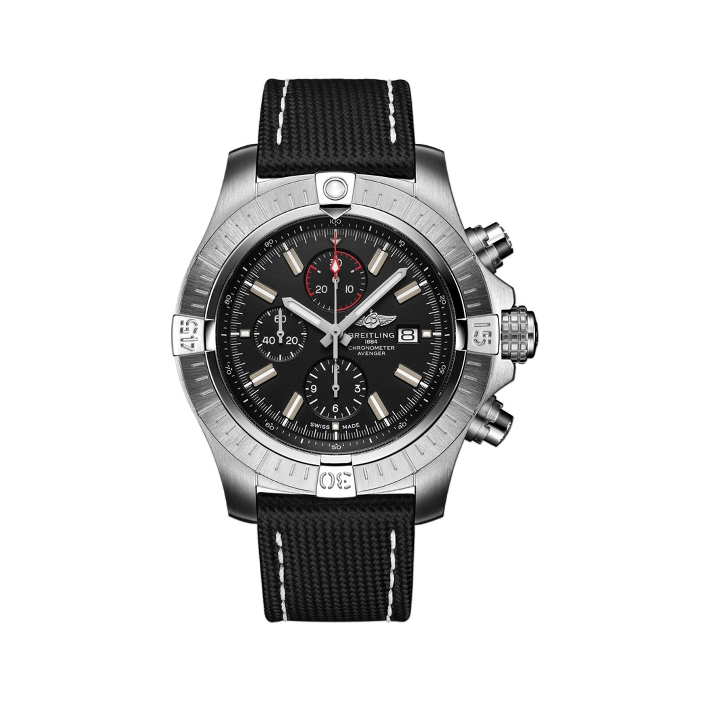 Breitling Avenger A13375101B1X1 (2023) - Zwart wijzerplaat 48mm Staal (1/1)