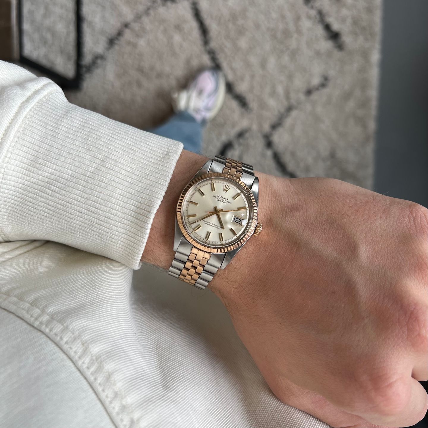 Rolex Datejust 1601 (1974) - Silver dial 36 mm Steel case (3/6)