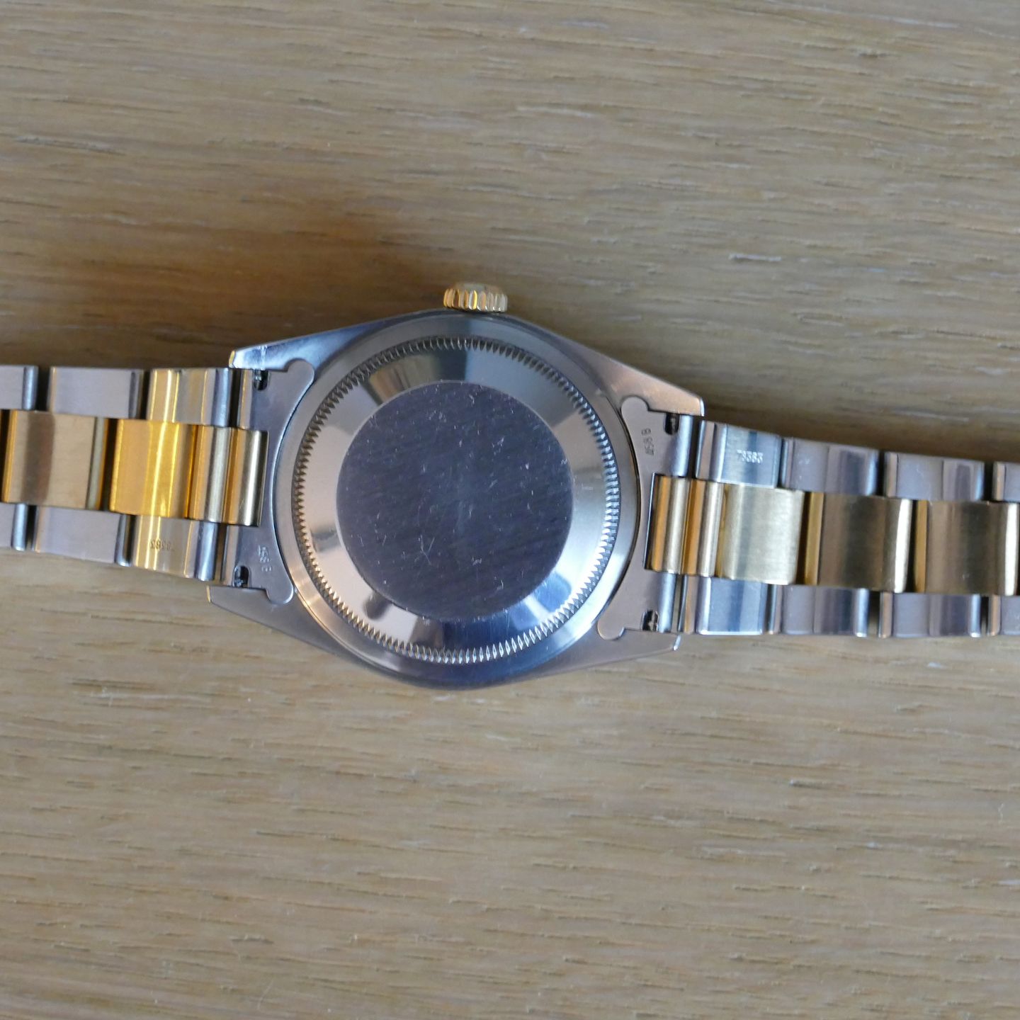 Rolex Datejust 36 16203 (2002) - Champagne wijzerplaat 36mm Goud/Staal (5/8)