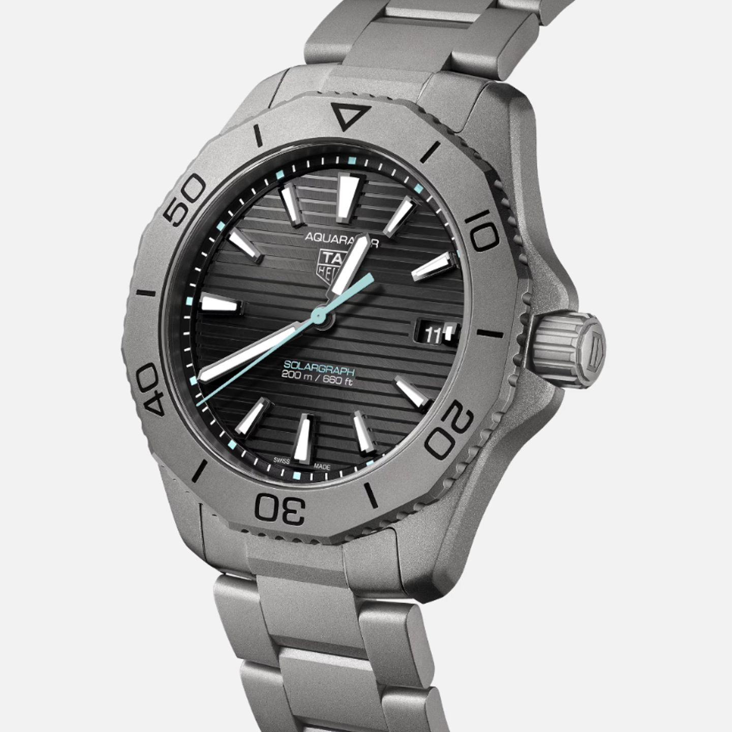 TAG Heuer Aquaracer WBP1180.BF0000 (2024) - Zwart wijzerplaat 40mm Titanium (1/1)