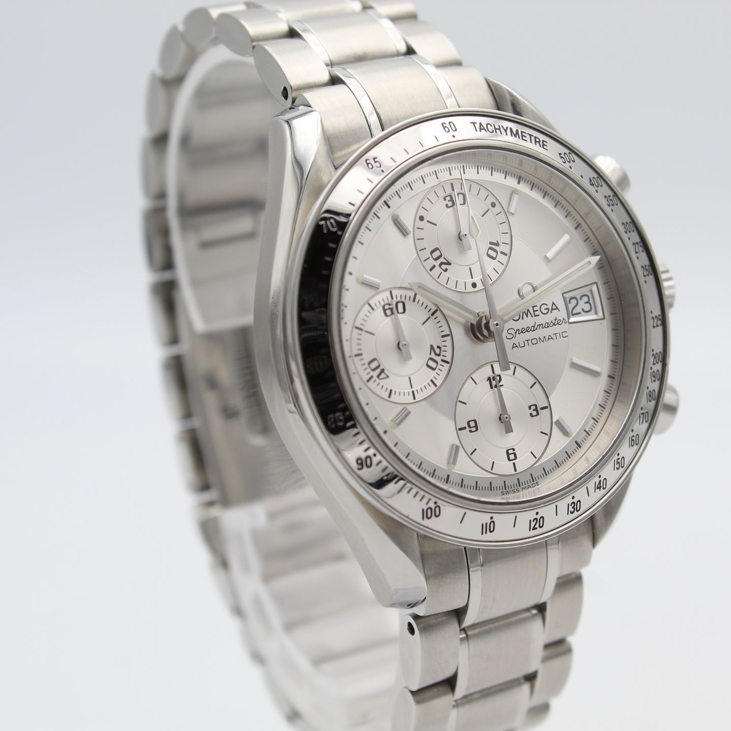 Omega Speedmaster Date 3513.30 (Onbekend (willekeurig serienummer)) - Zilver wijzerplaat 39mm Staal (3/8)