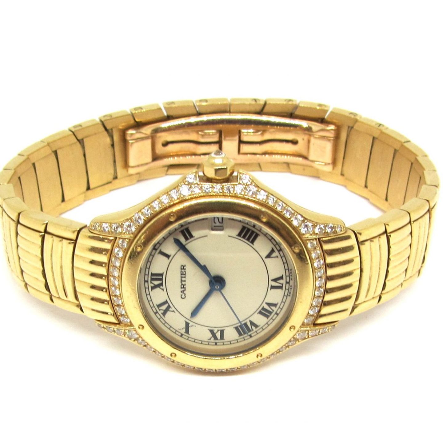 Cartier Cougar Unknown (Unknown (random serial)) - Champagne dial 26 mm Yellow Gold case (5/6)